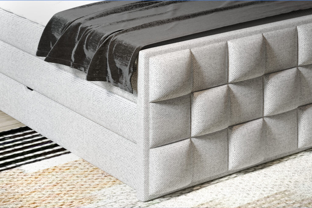 Poze Pat tapitat boxspring Flop 160x200 cm