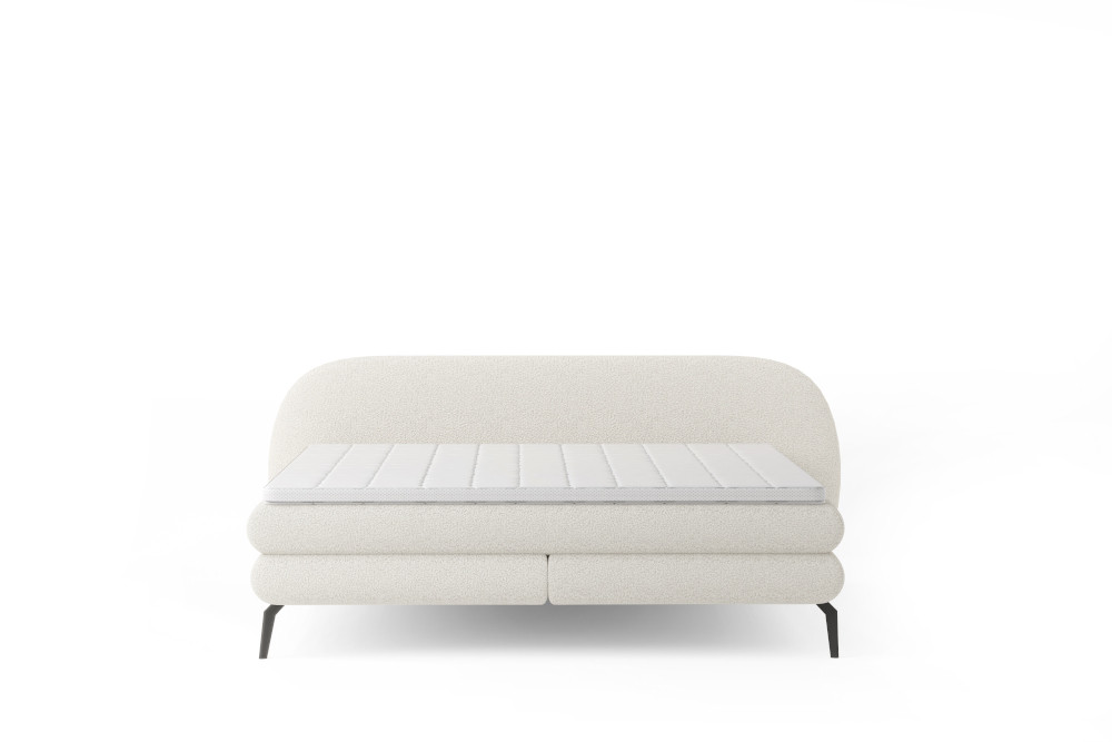 Poze Pat tapitat boxspring Ovo 160x200 cm