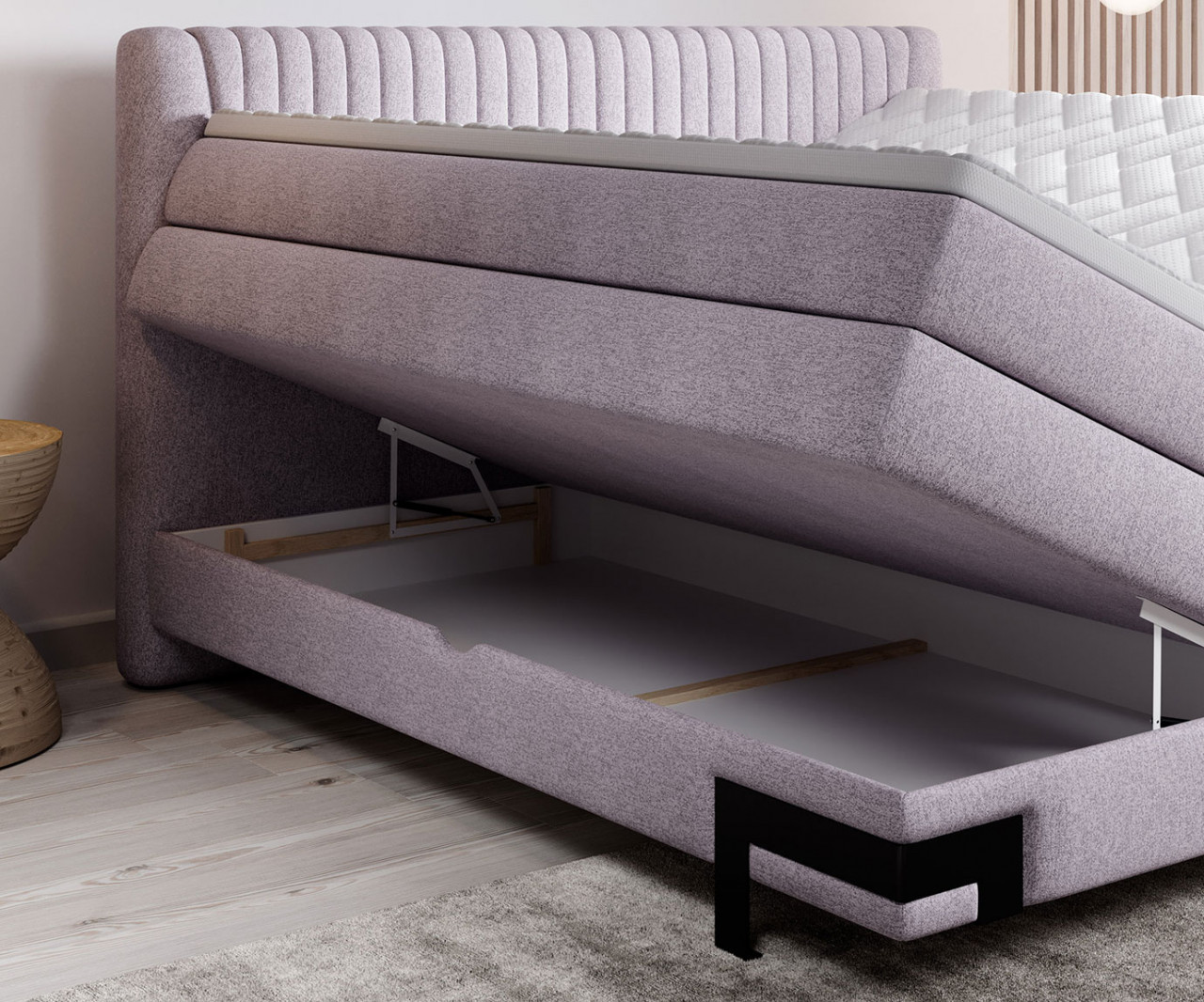 Poze Pat tapitat boxspring Palio 180x200 cm