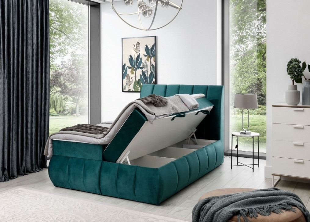 Poze Pat tapitat boxspring Vincenzo – 160/200 cm