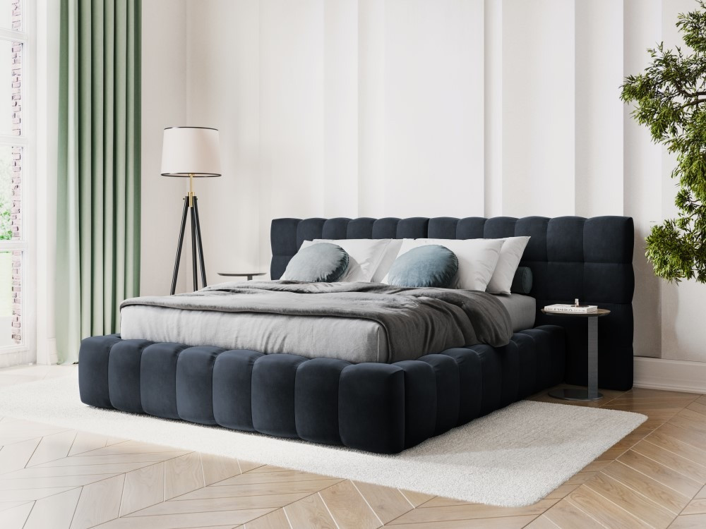 Poze Pat tapitat catifea Bali T – 200×200 cm