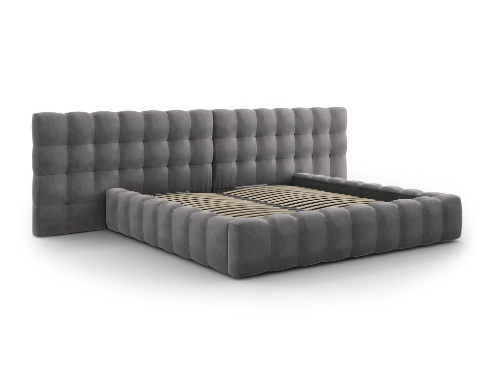 Poze Pat tapitat catifea Bali T – 200×200 cm