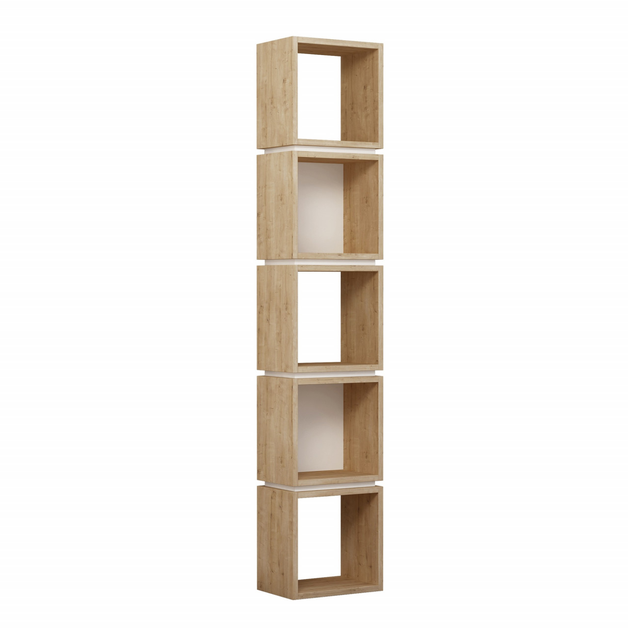 Poze Raft de carti Multi stejar/alb