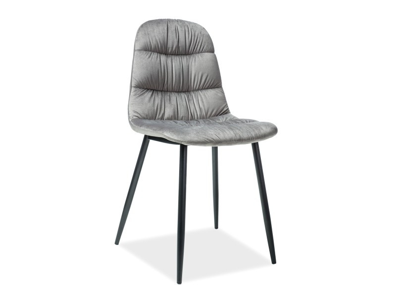 Scaun catifea vedis gri – h 87 cm