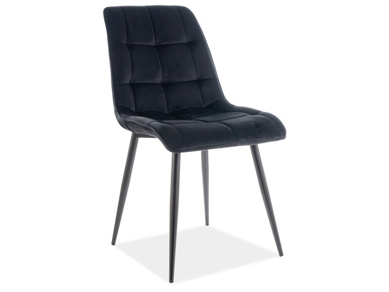 Poze Scaun Chic velvet matt negru99