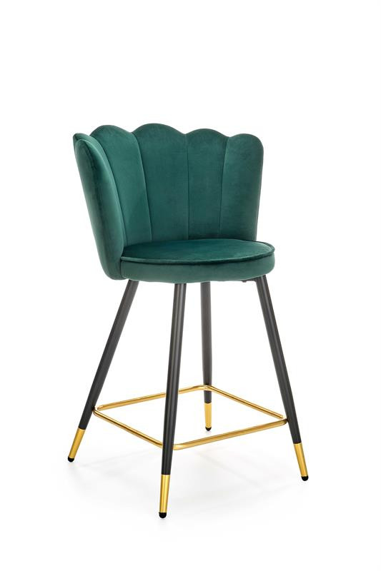 Poze Scaun de bar H-106 velvet verde