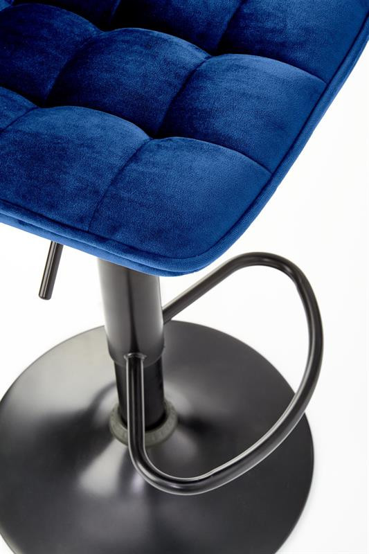Poze Scaun de bar H-95 velvet albastru - H106