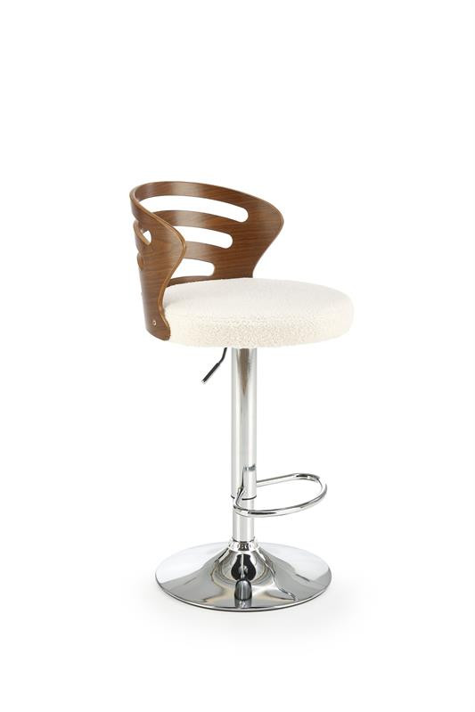 Scaun de bar plusat h-109 crem