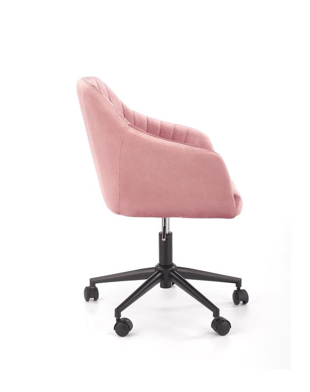 Poze Scaun de birou Fresco Velvet Roz – H89 cm