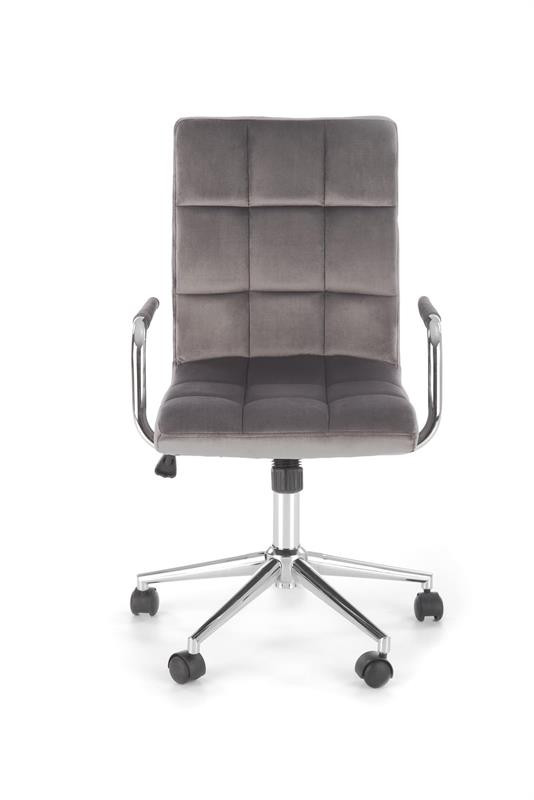 Poze Scaun de birou Gonzo 4 Velvet Gri – H105 cm