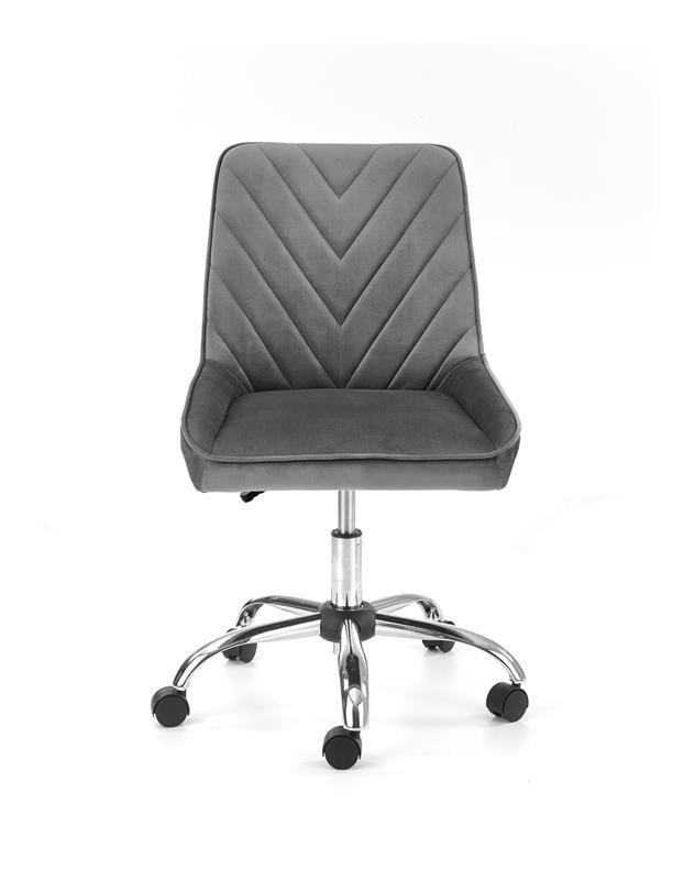 Poze Scaun de birou Rico Velvet gri – H91 cm