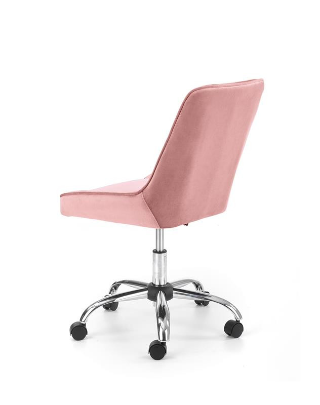 Poze Scaun de birou Rico Velvet roz – H91 cm