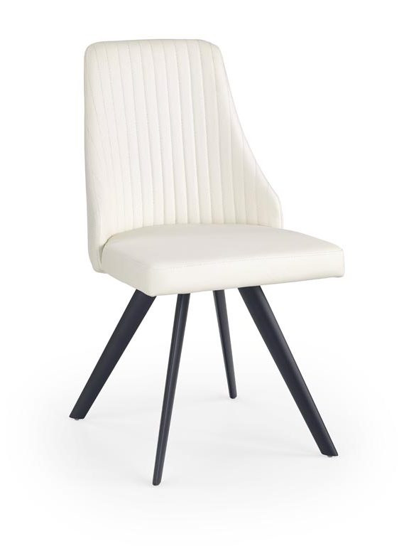 Poze Scaun K206 piele ecologica alb