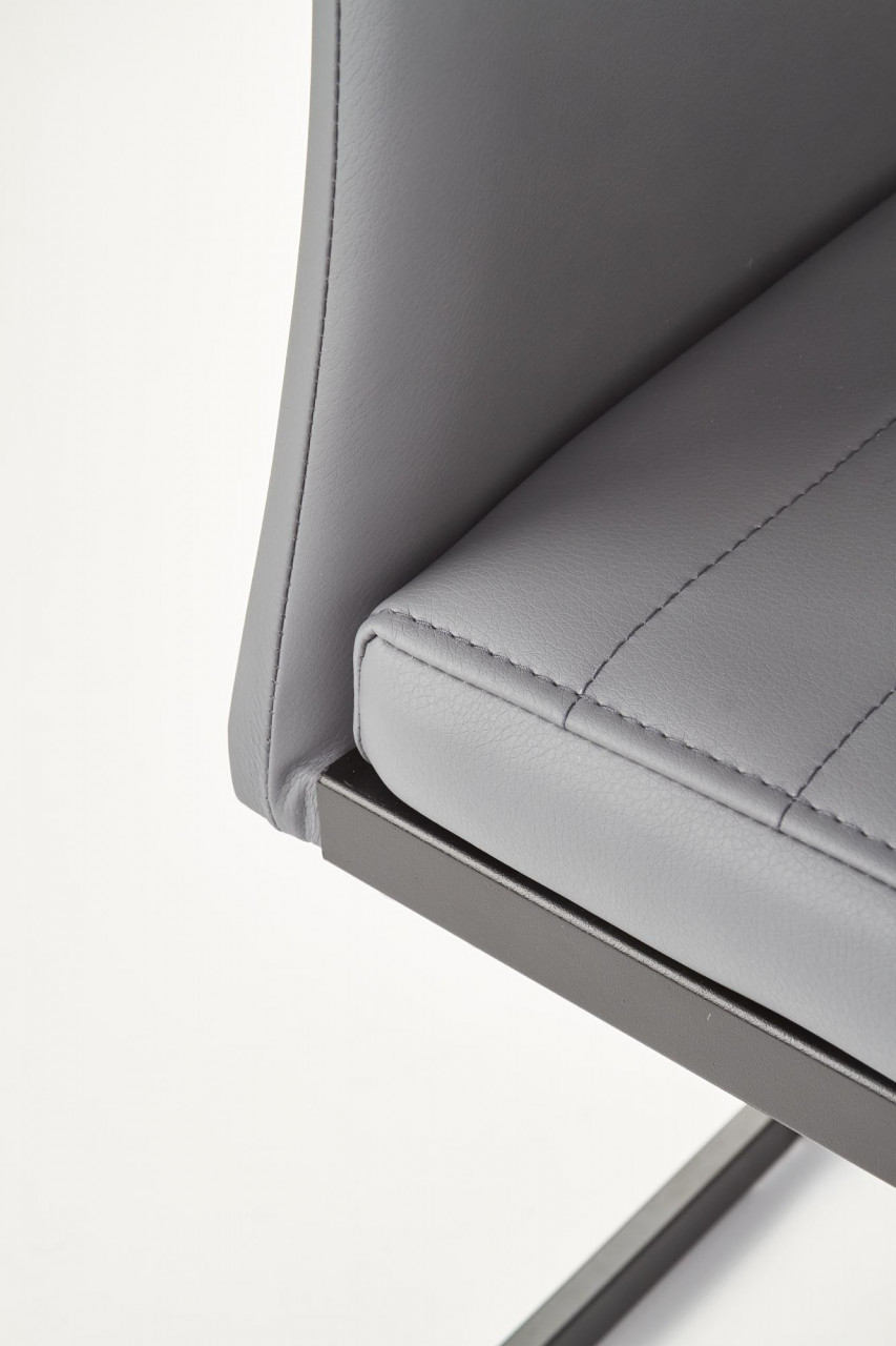 Poze Scaun K371 piele ecologica gri