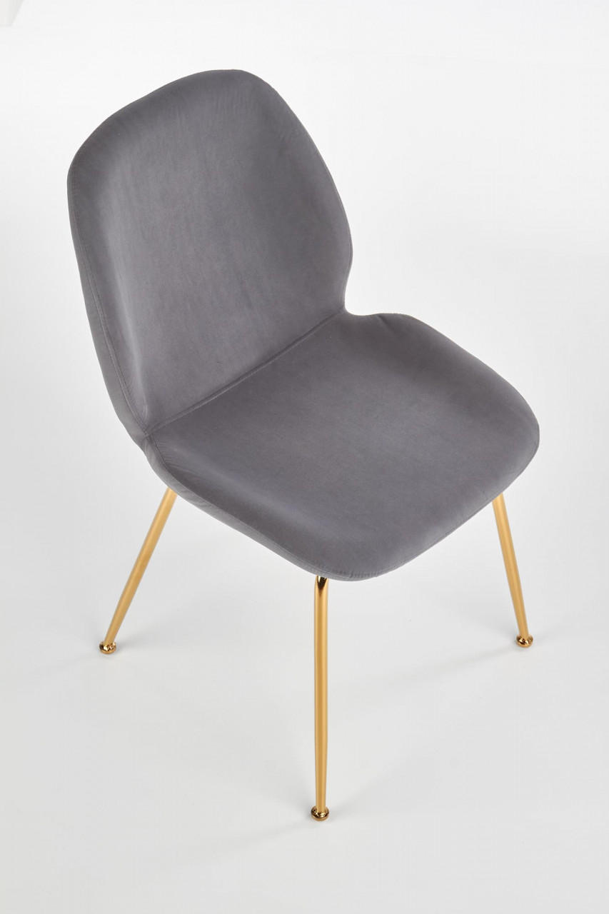 Poze Scaun K381 material catifea gri