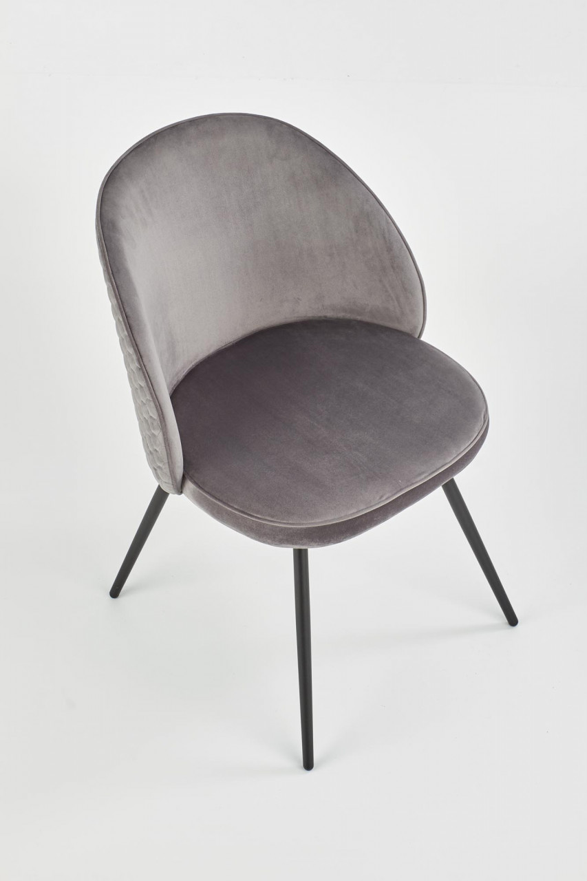 Poze Scaun K395 velvet gri