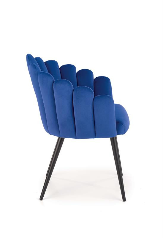 Poze Scaun K410 velvet bleumarin – H85