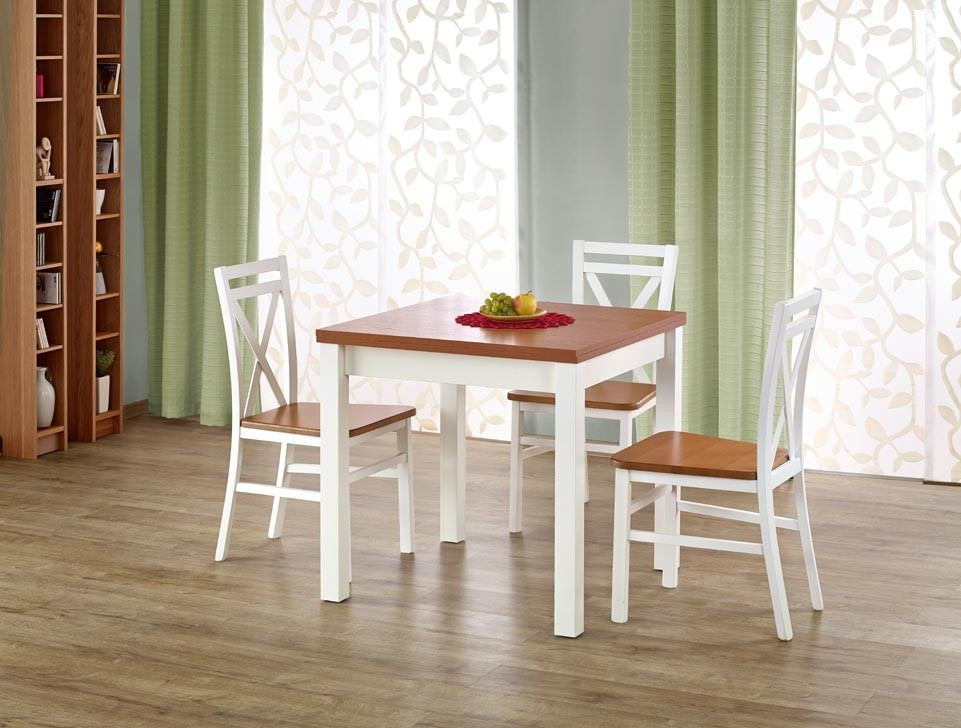 Poze Scaun lemn + MDF Dariusz2 alb-arin - H 90 cm