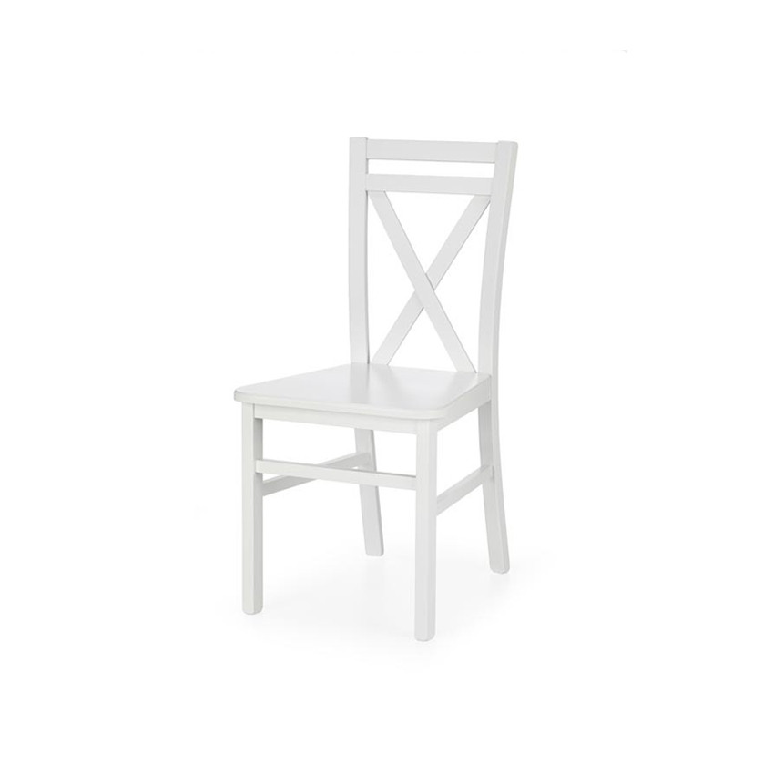 Poze Scaun lemn + MDF Dariusz2 alb - H 90 cm