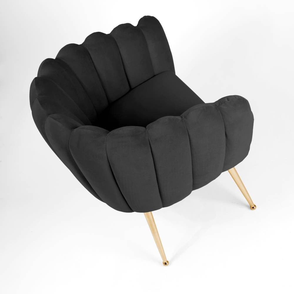 Poze Scaun Lili negru/gold – H81 cm