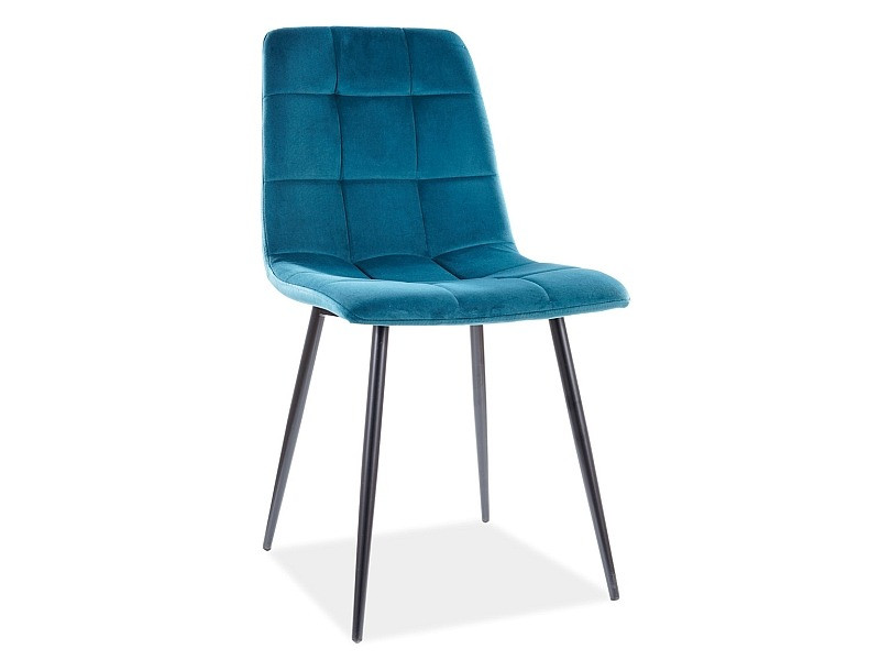 Poze Scaun Mila velvet turcoaz/negru Blu85