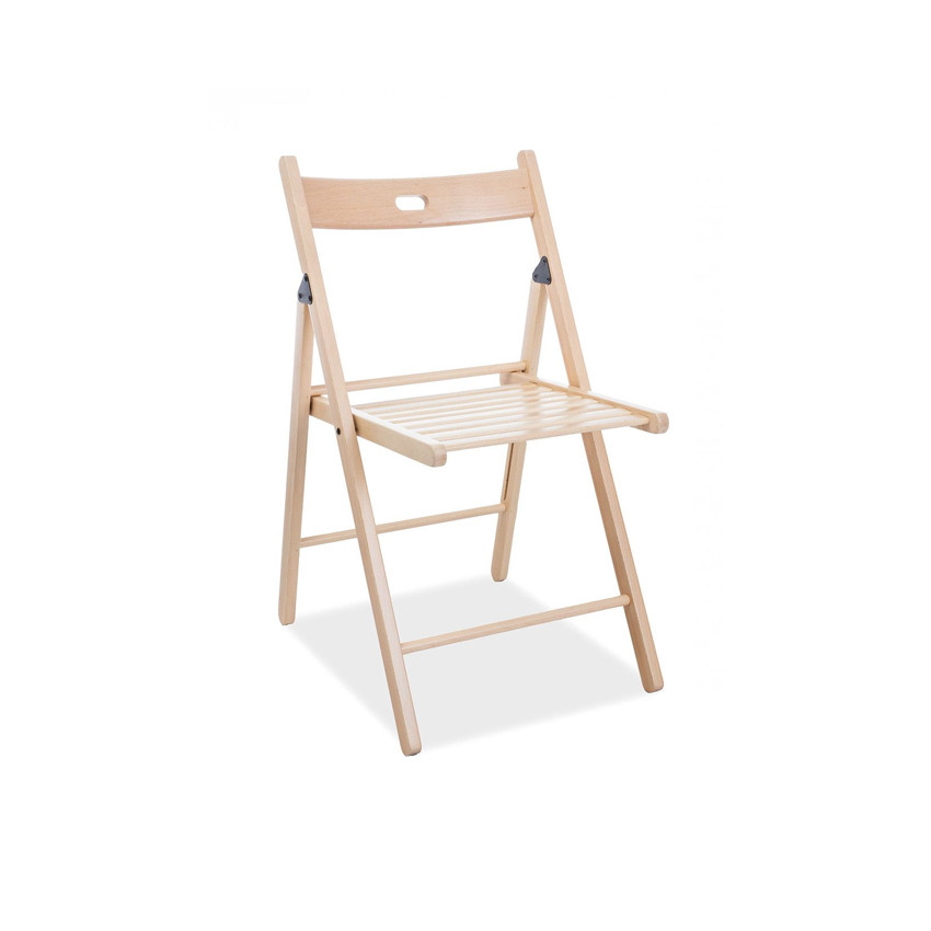 Poze Scaun pliabil lemn Smart II natur - H 78 cm
