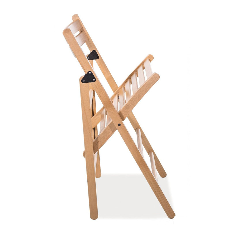Poze Scaun pliabil lemn Smart II natur - H 78 cm