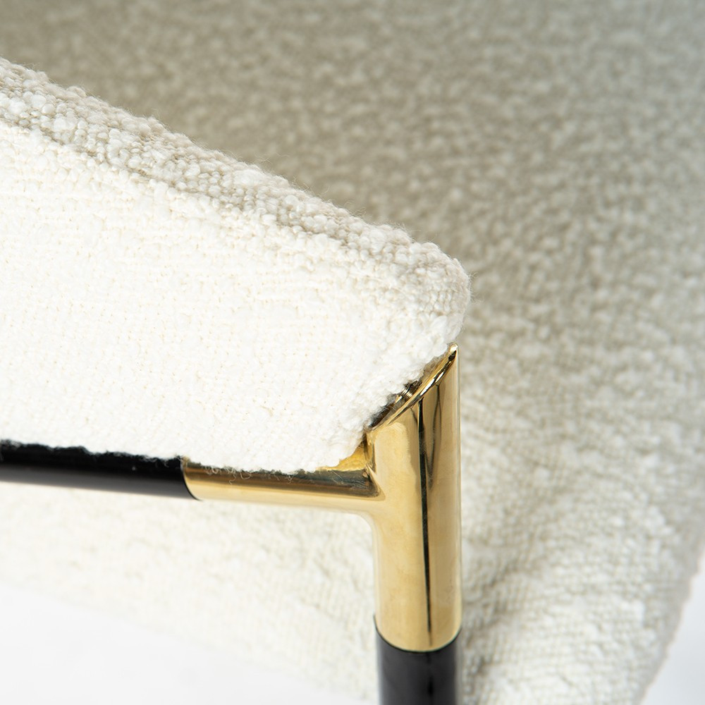 Poze Scaun plusat Fancy bej - H77 cm