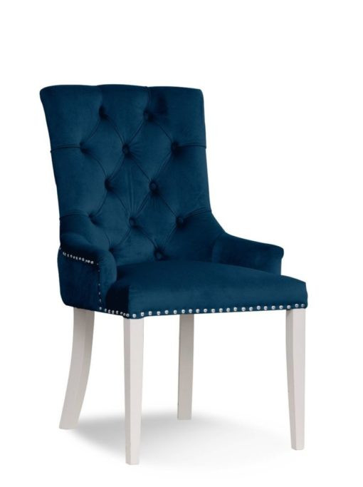 Poze Scaun tapitat August Blue / White