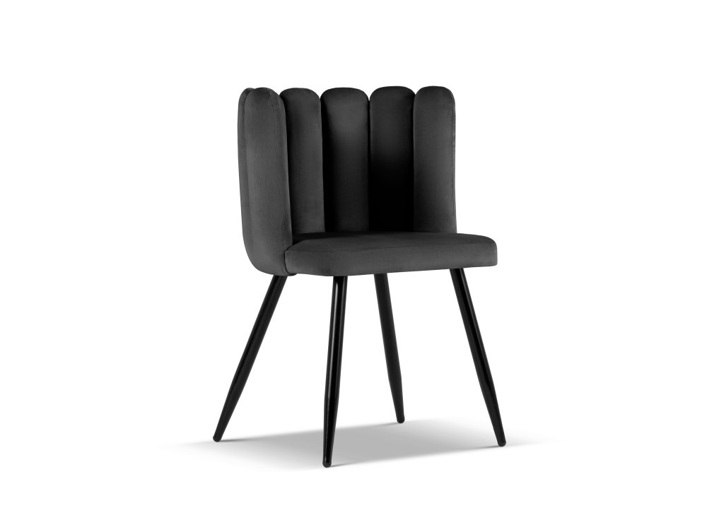 Poze Scaun tapitat cu catifea Evora - H82 cm
