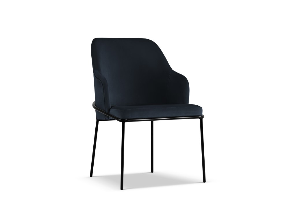 Poze Scaun tapitat cu catifea Sandrine - H84 cm
