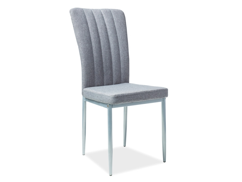 Poze Scaun tapitat H-733 gri-aluminiu - H 96 cm