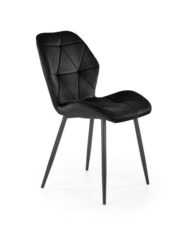 Scaun tapitat k453 velvet negru