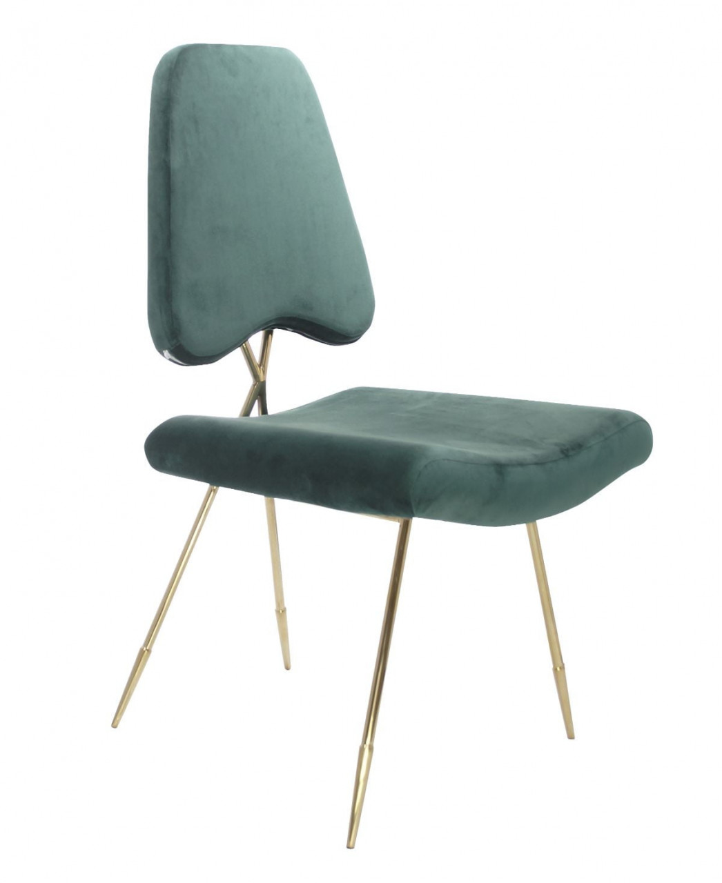 Poze Scaun tapitat Salvadore verde/gold – H93 cm