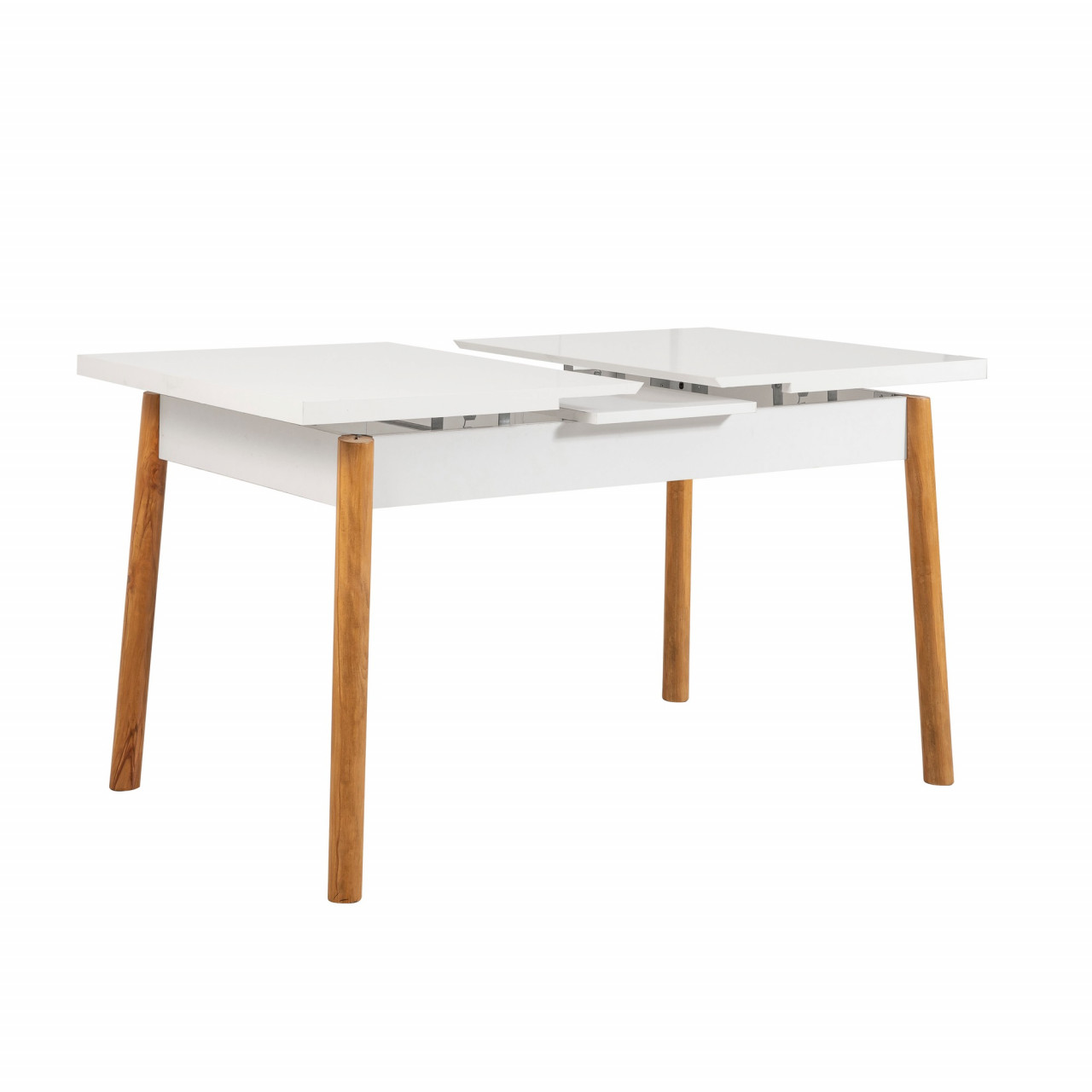 Poze Set masa extensibila si scaune (5 piese) Santiago White Stone