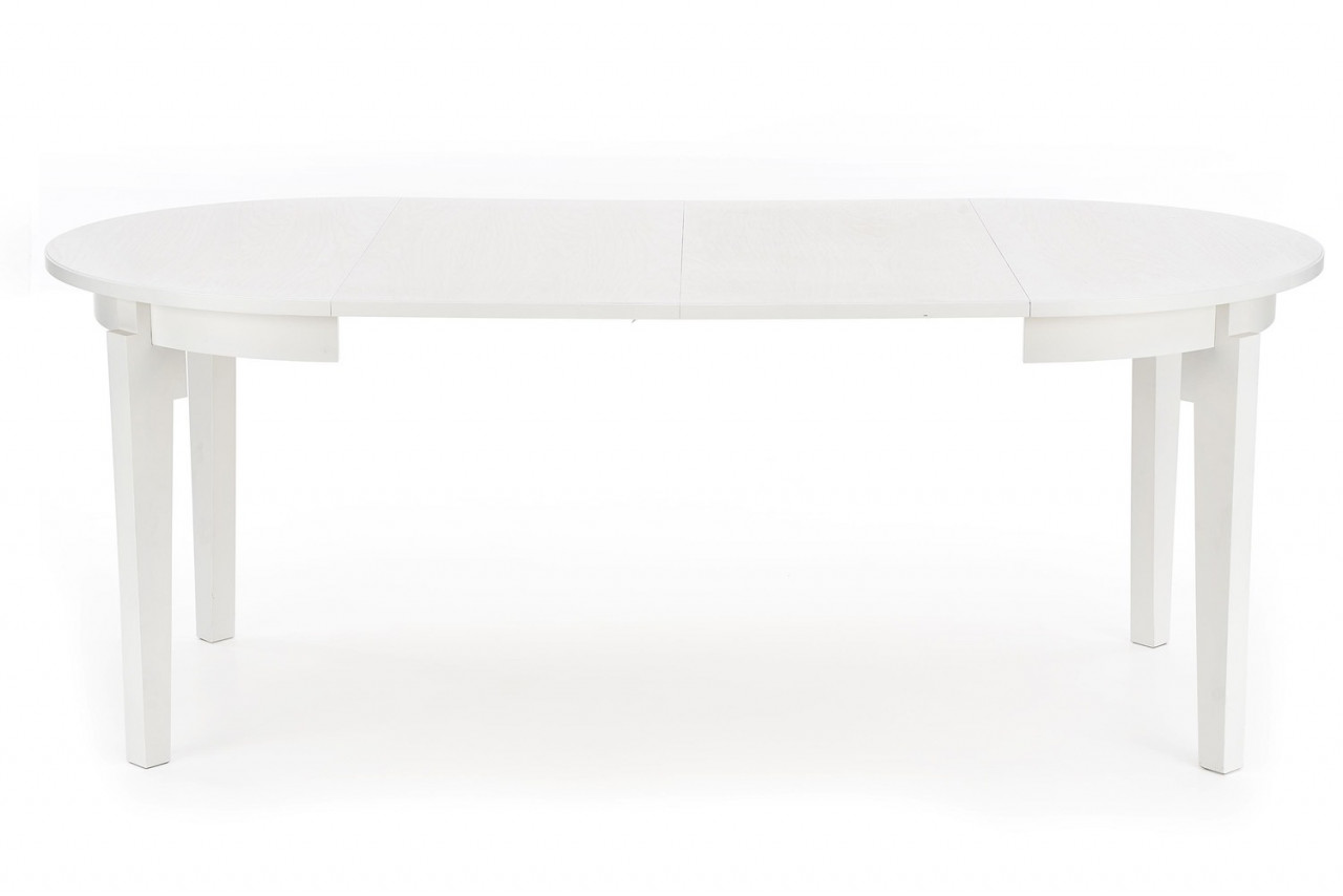 Poze Set masa extensibila Sorbus alb/alb L100-200 cm + 4 scaune Clarion gri/alb Inari91