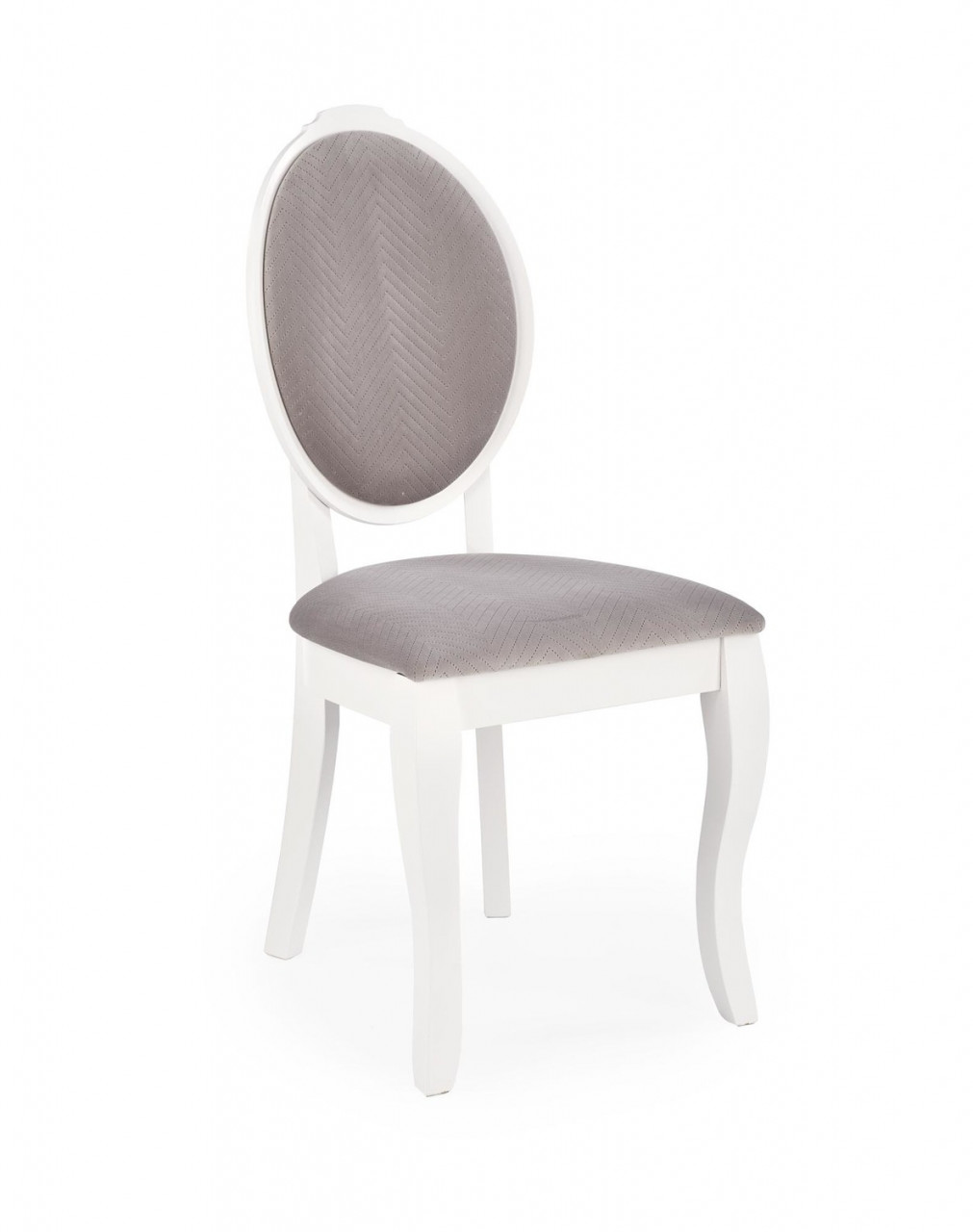 Poze Set masa extensibila Windsor stejar inchis/alb L160-240 cm + 4 scaune Velo gri/alb