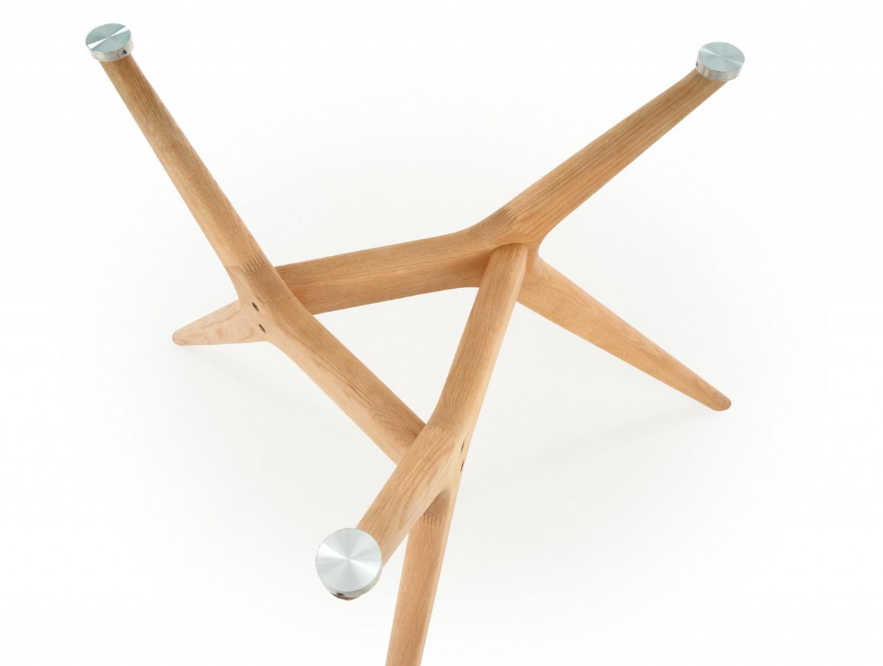 Poze Set masa rotunda Ashmore ø120 cm + 3 scaune Toledo 2 bej/stejar miere