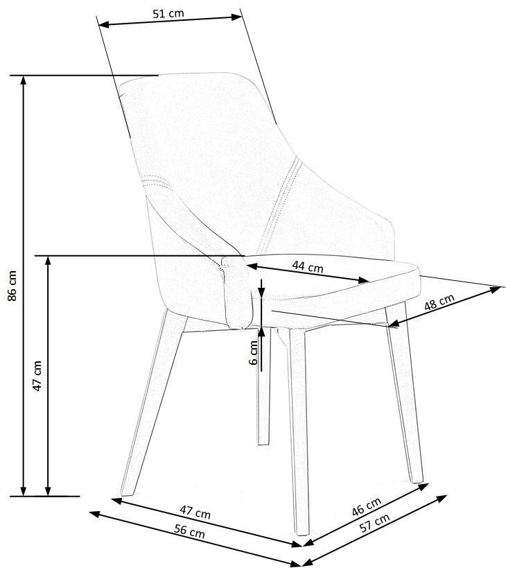 Poze Set masa rotunda Ashmore ø120 cm + 3 scaune Toledo 2 bej/stejar miere