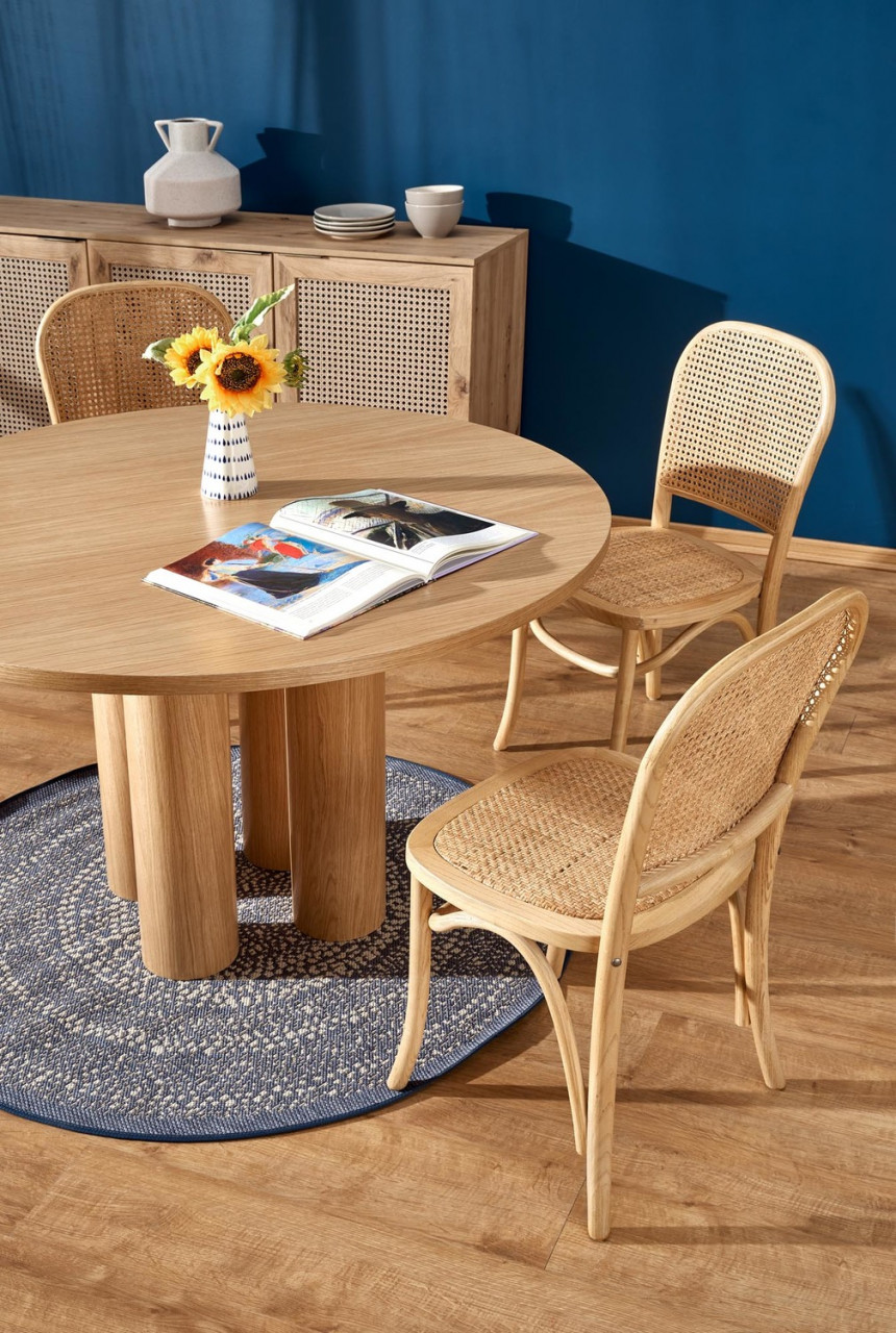 Poze Set masa rotunda Elefante + 4 scaune K502 ratan