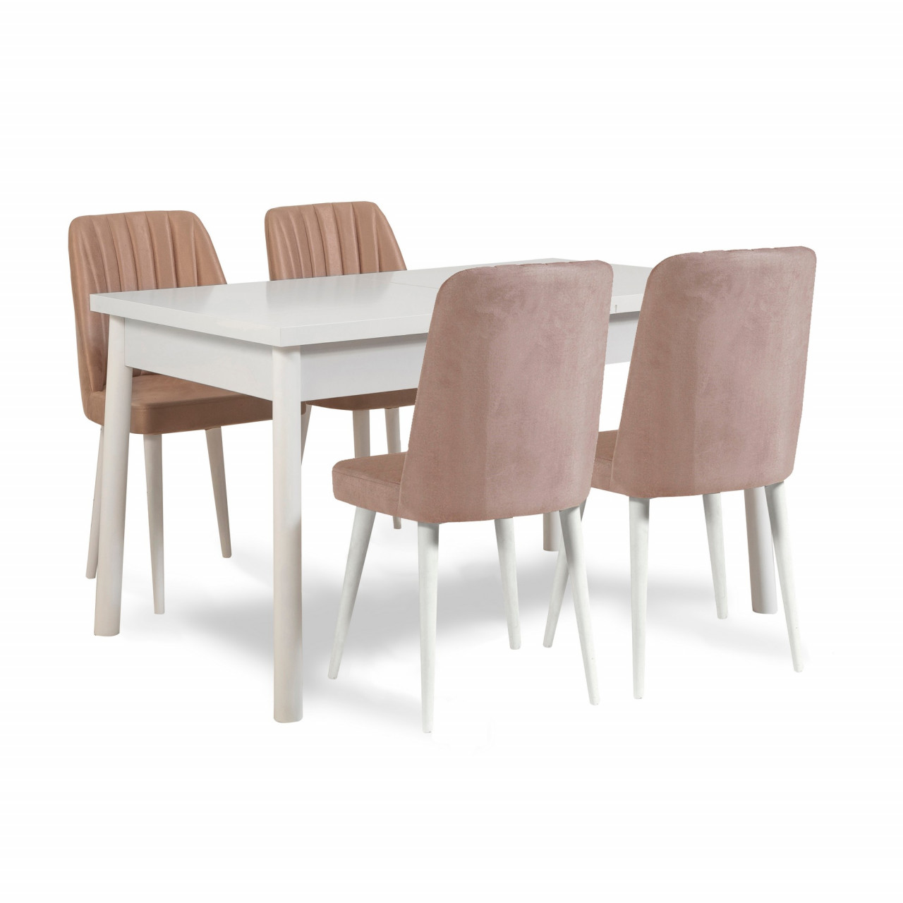 Poze Set masa si scaune (5 piese) Costa White-Stone