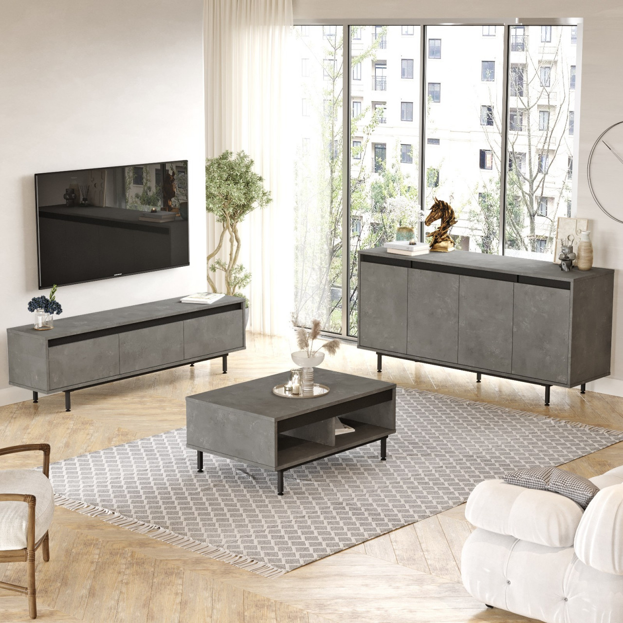 Poze Set mobila living LV34-RL (3 piese)