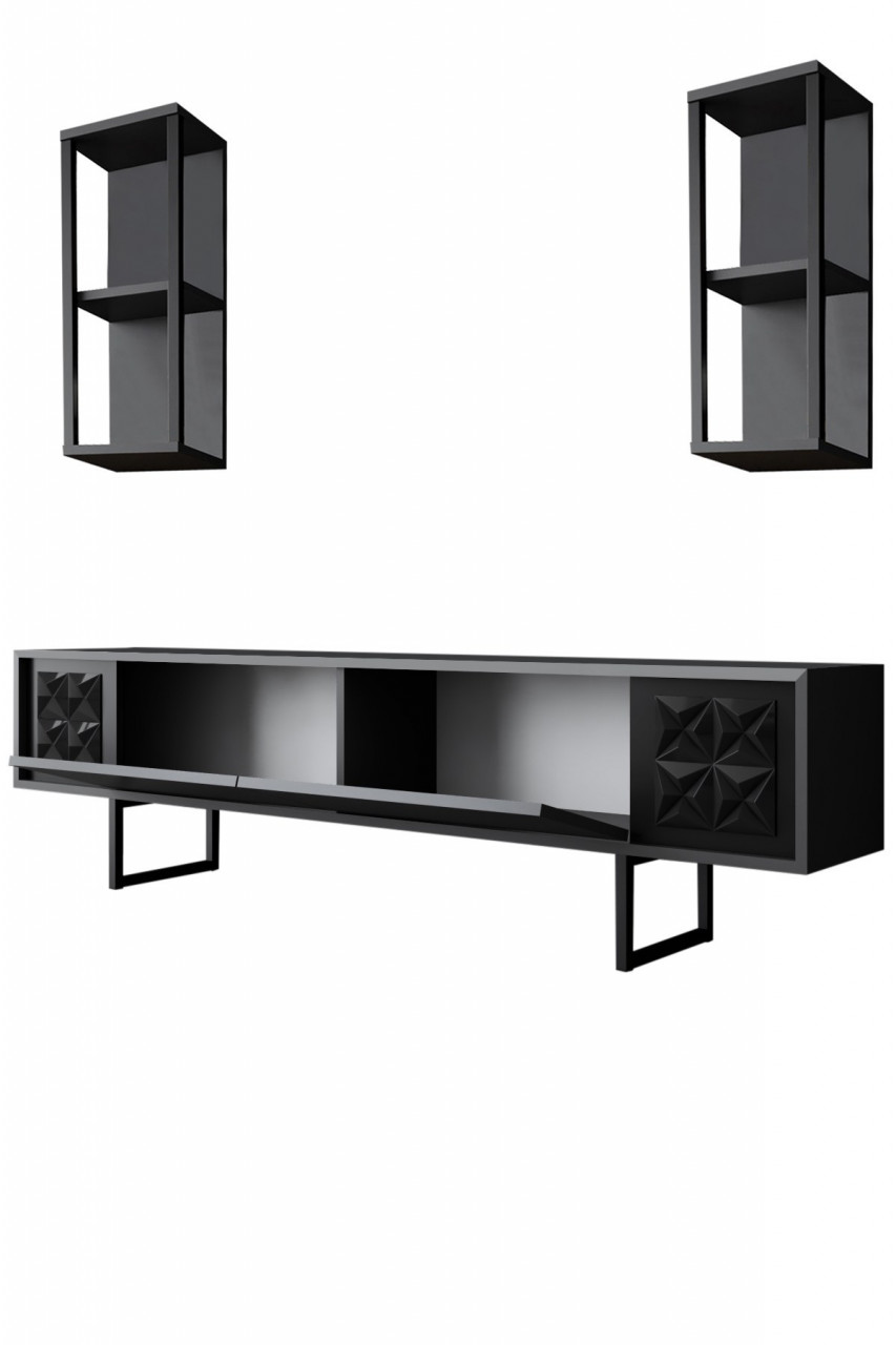 Poze Set mobilier living Black Line antracit / negru