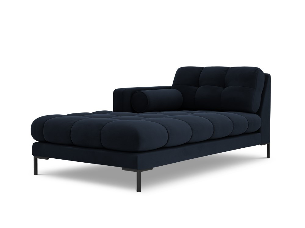 Poze Sezlong tapitat Bali velvet/picioare negre – L185 x l102 x h75