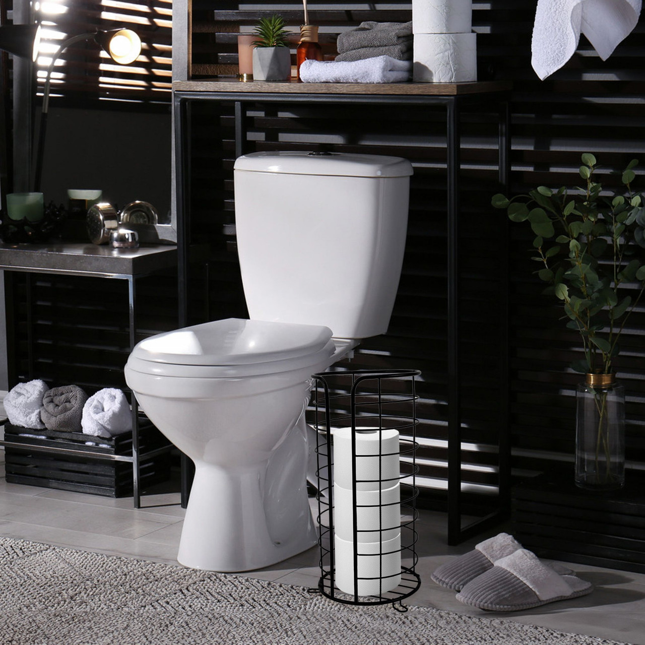 Poze Suport hartie igienica negru 322743A