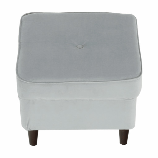 Poze Taburet modern gri/nuc RUFINO 50lx40hx50a cm