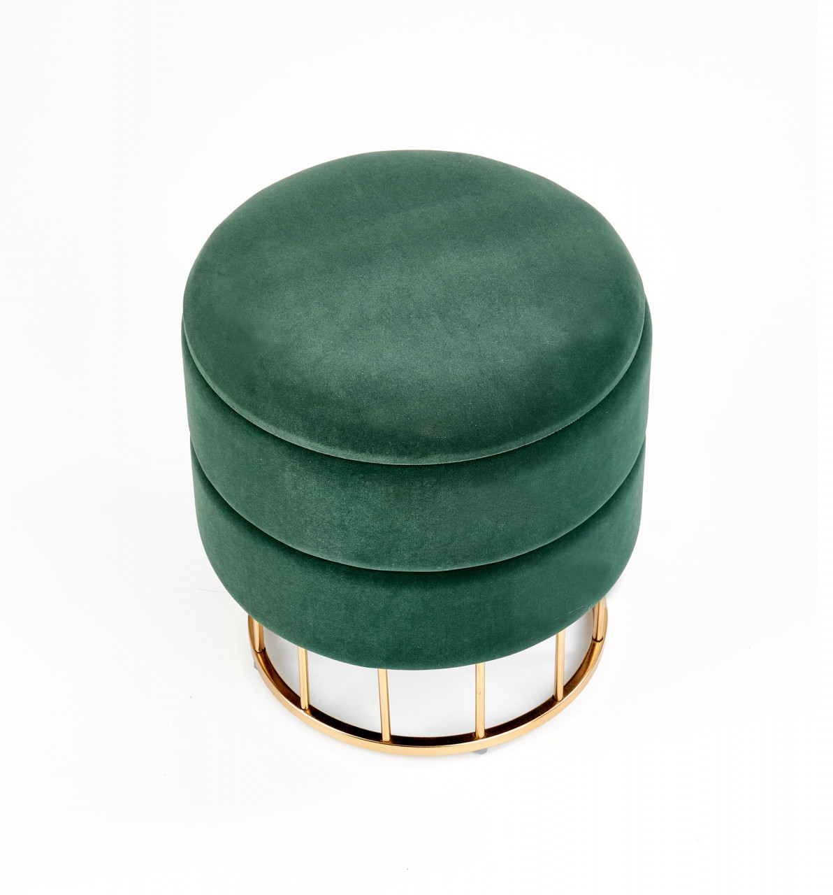 Poze Taburet tapitat Minty Velvet Verde / Gold
