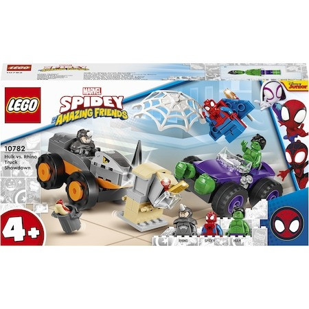 paienjenelul marvel si prietenii lui uimitori online LEGO® Super Heroes - Spidey si prietenii lui uimitori Confruntarea dintre Hulk si Masina Rinocer 10782, 110 piese