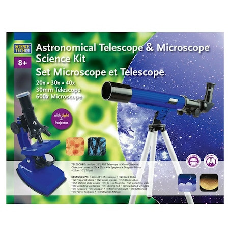 jocuri pentru copii de 8 ani online Set de joaca pentru copii Science Tech, Microscop si Telescop, 8 ani