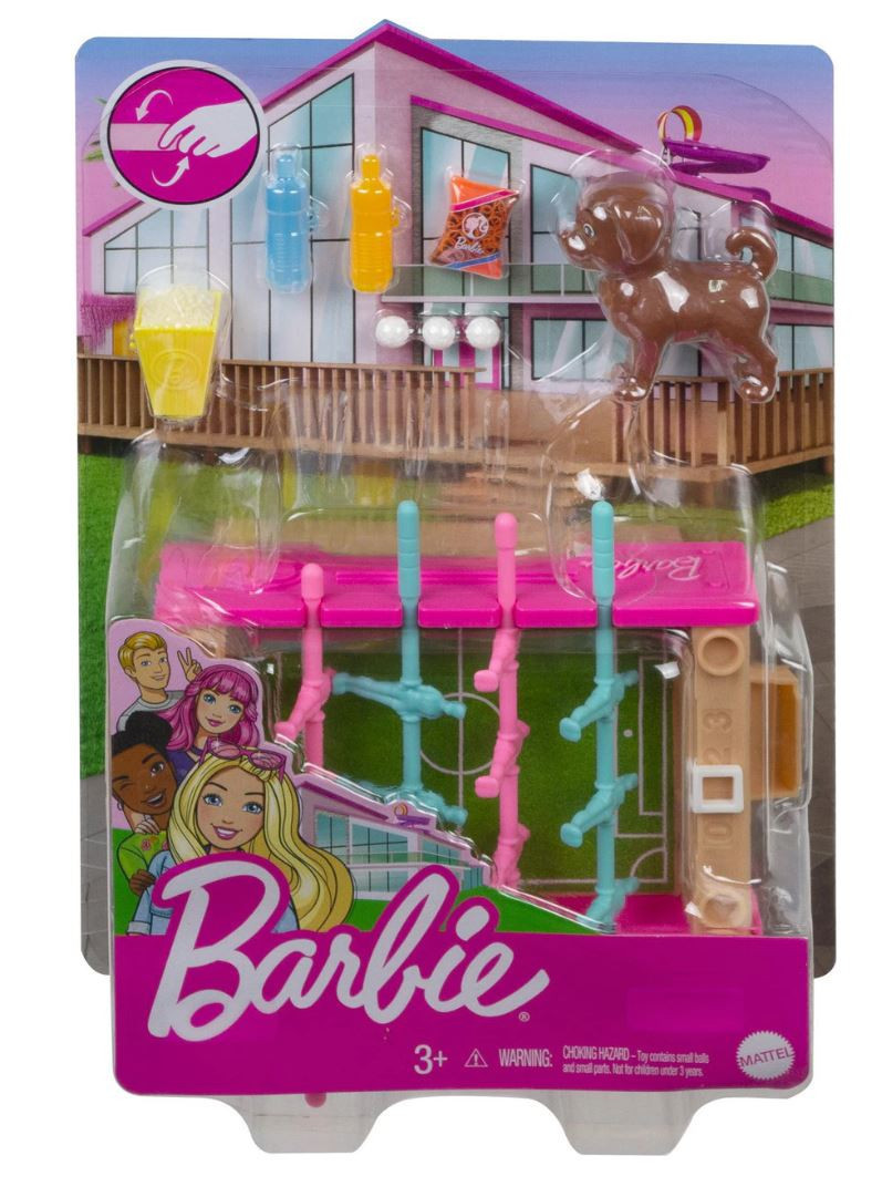 planse de colorat cu echipe de fotbal Set de joaca Barbie - Masa de fotbal cu accesorii